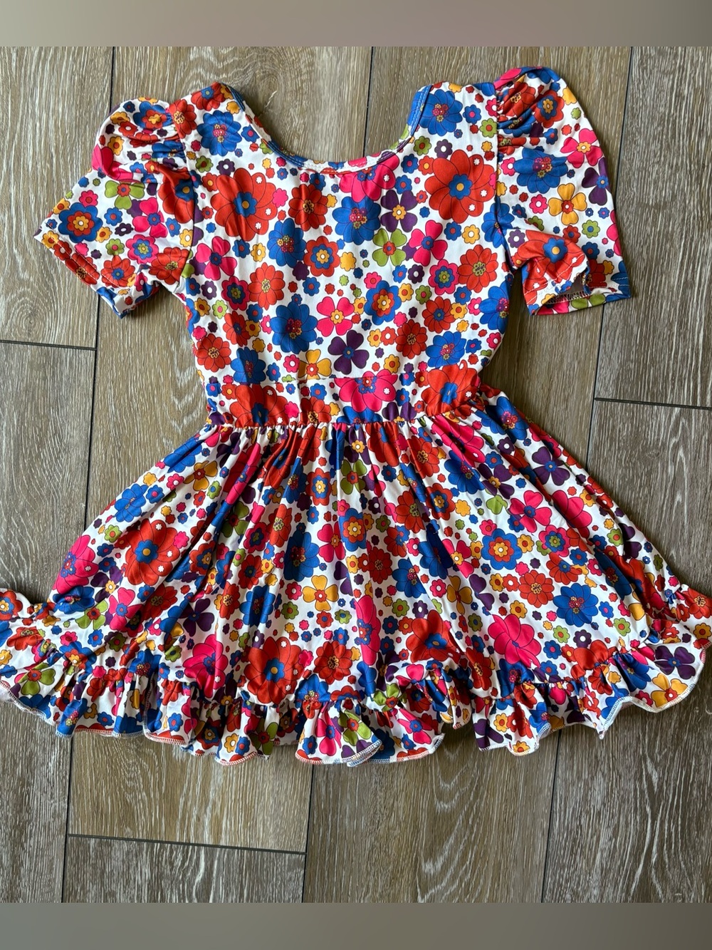 Girlhood Retro Floral Twirl Dress